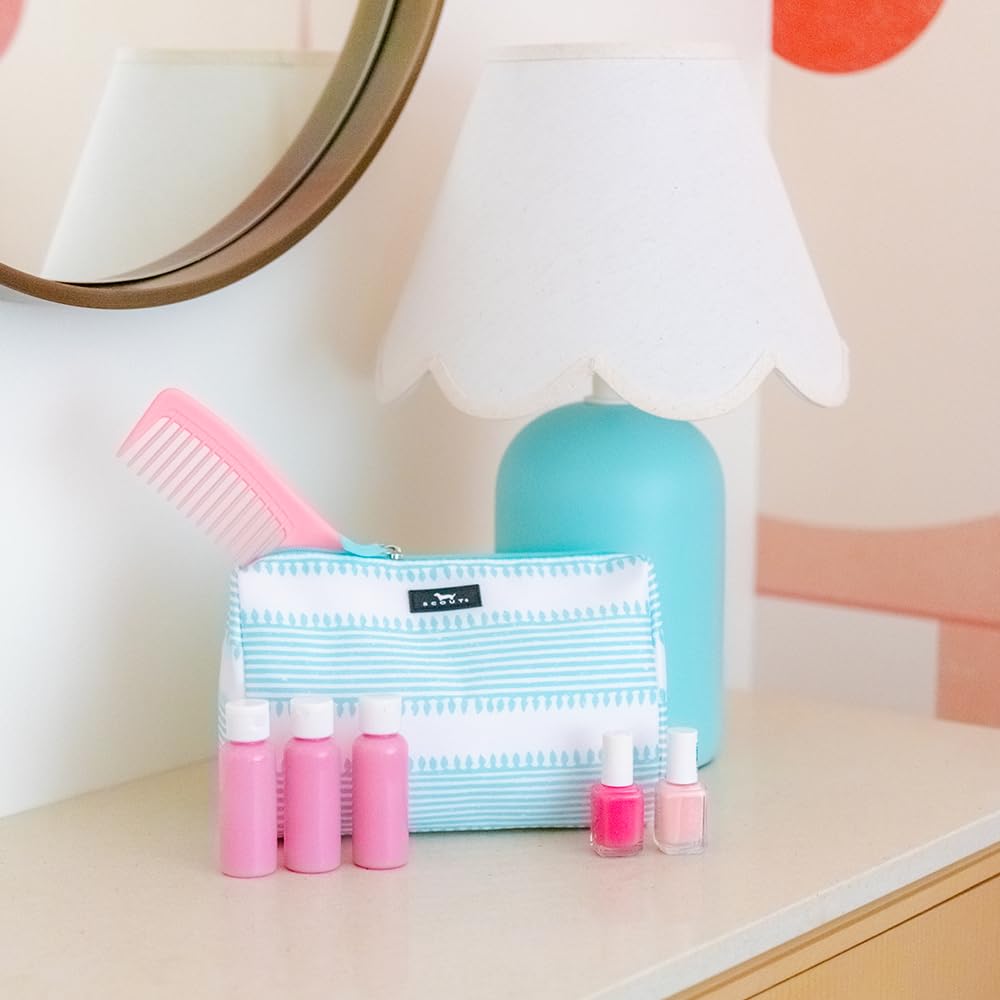 SCOUT Packin' Heat Toiletry Bag - Travel Makeup Bag Women - Nantucket Navy