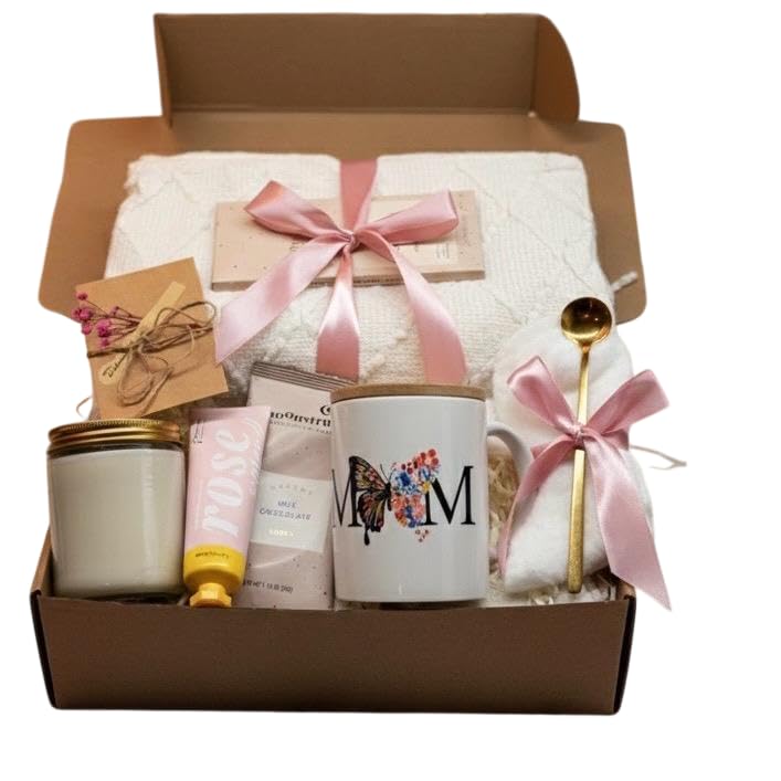 Mother s Day Luxury Gift Box for Mom with Mug Candle Blanket - Taniri Official Imagery - 1