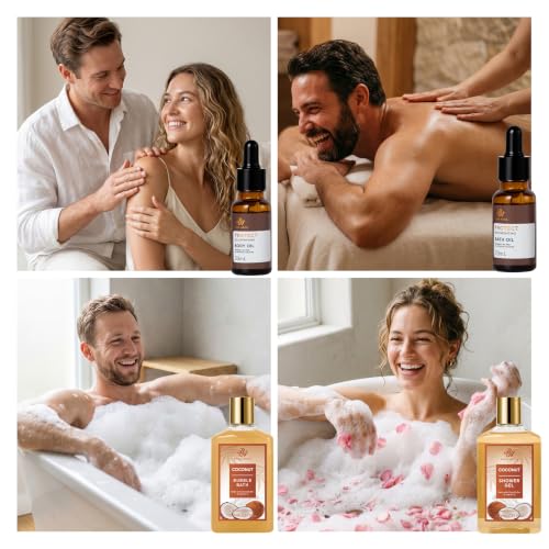 Gifts for Women & Men, 35 Pcs Coconut & Vanilla Self Care Spa - Product Imagery