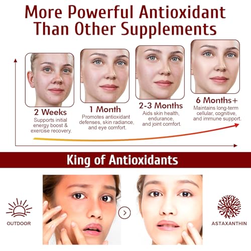 Daiasns Astaxanthin 12mg, Astaxanthin Antioxidant Supplements - Product Imagery