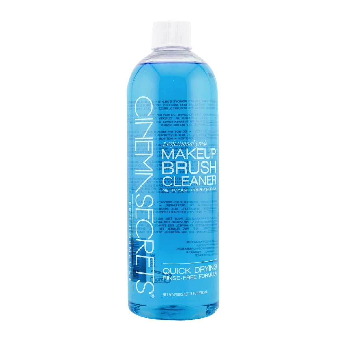 Cinema Secrets Original Blue Vanilla Makeup Brush Cleaner Solution - Professional Cleanser for Makeup Brushes - Quick-Dr