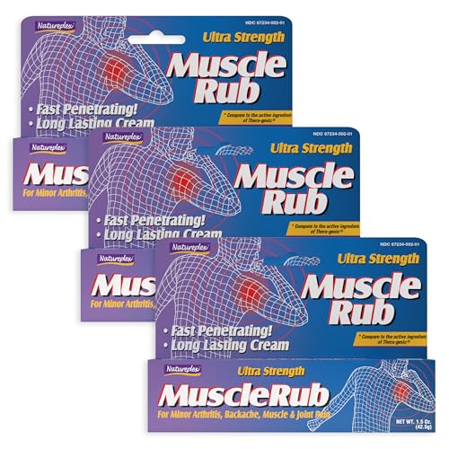 Natureplex Ultra Strength Muscle Rub Cream 1.5 oz (Pack of 3) – - Product Imagery