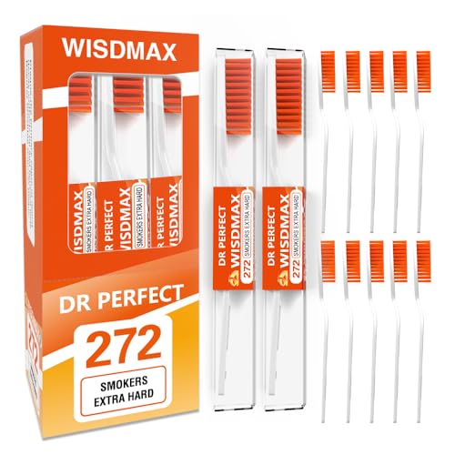 DR PERFECT Extra Hard Toothbrushes Firm Toothbrush for Smoker's - Product Imagery