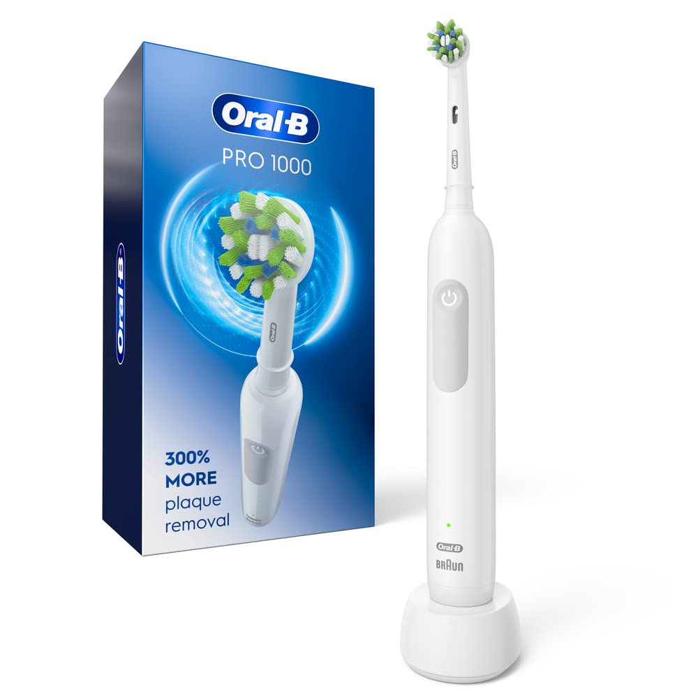 Oral-B Pro 1000 Rechargeable Electric Toothbrush, White - Product Imagery