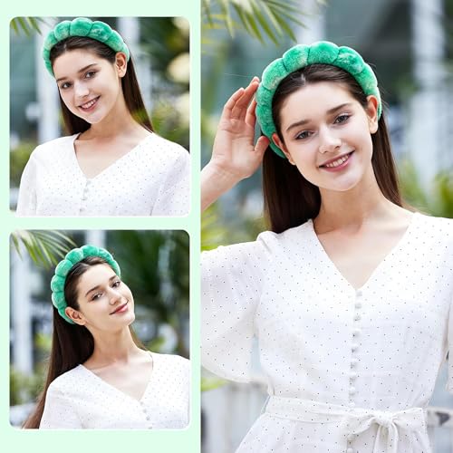 Ztomine Headbands for Women - Spa Headband and Wristband Set - - Product Imagery