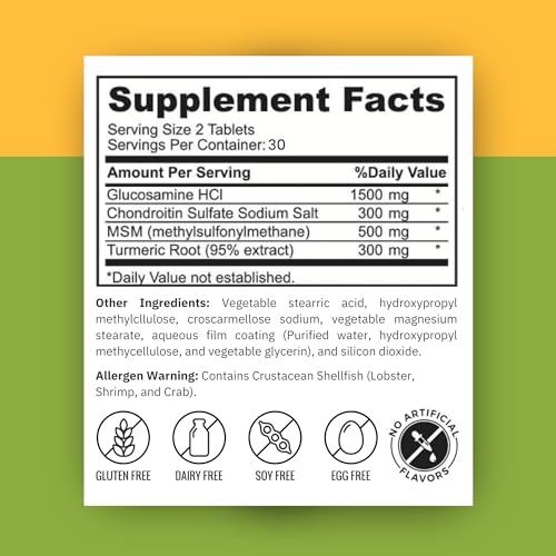 Zaytun Halal Joint Support with Turmeric + Glucosamine, Promotes - Product Imagery