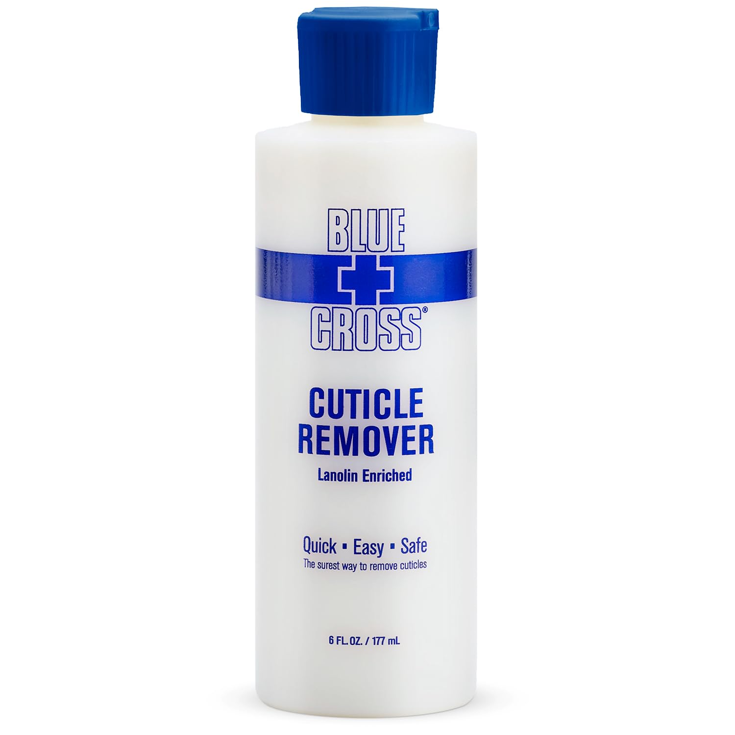 Blue Cross Cuticle Remover & Softener with Lanolin for Nails, 6 oz