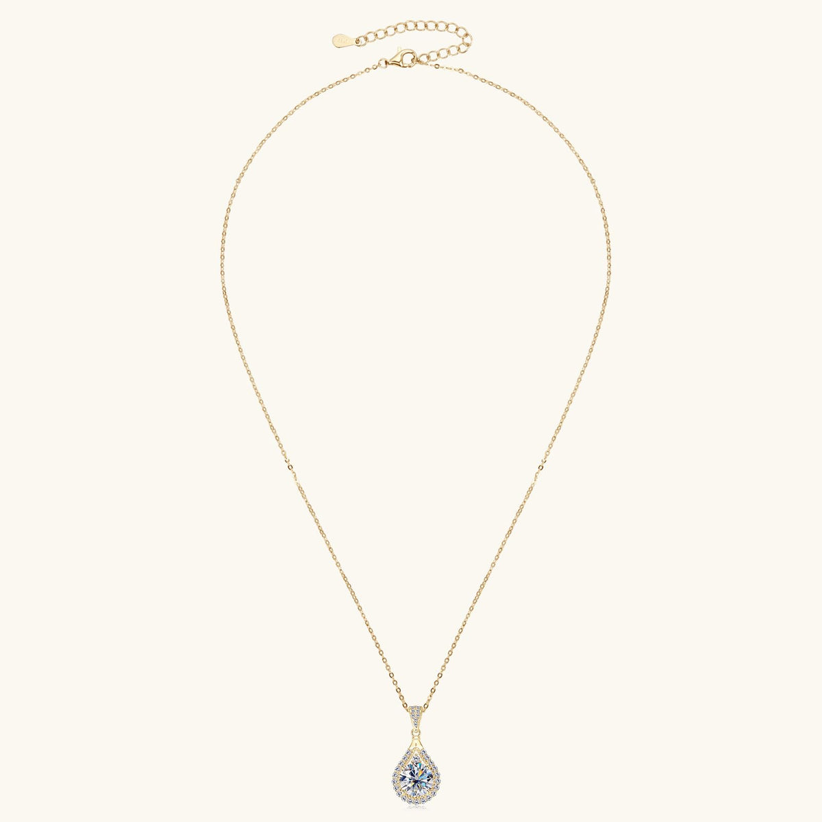 1 3CT Moissanite Engagement Pendant Necklace for Women - PROSTORY Official Imagery - 6