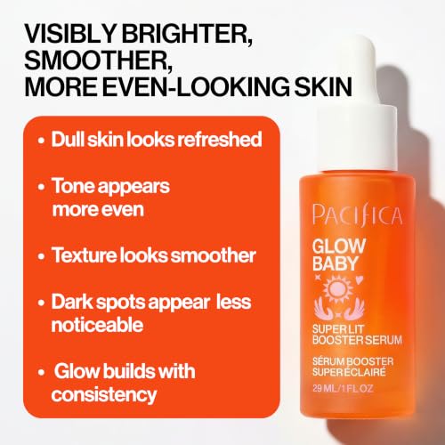 Pacifica Vitamin C Serum for Face – Glow Baby Brightening Facial - Product Imagery