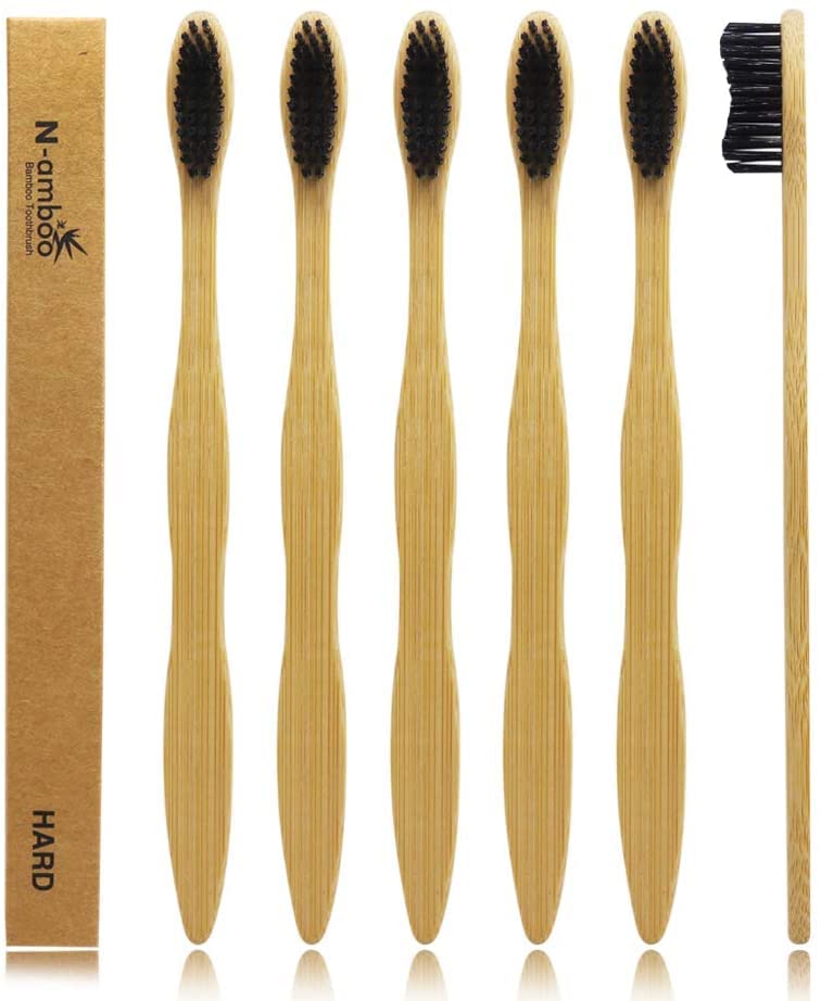 Hard Toothbrush Bamboo Toothbrush for Adult Manual Toothbrsuh - Product Imagery