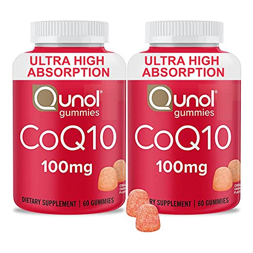 Qunol CoQ10 100mg Gummy, Ultra High Absorption, Antioxidant, 120 - Product Imagery