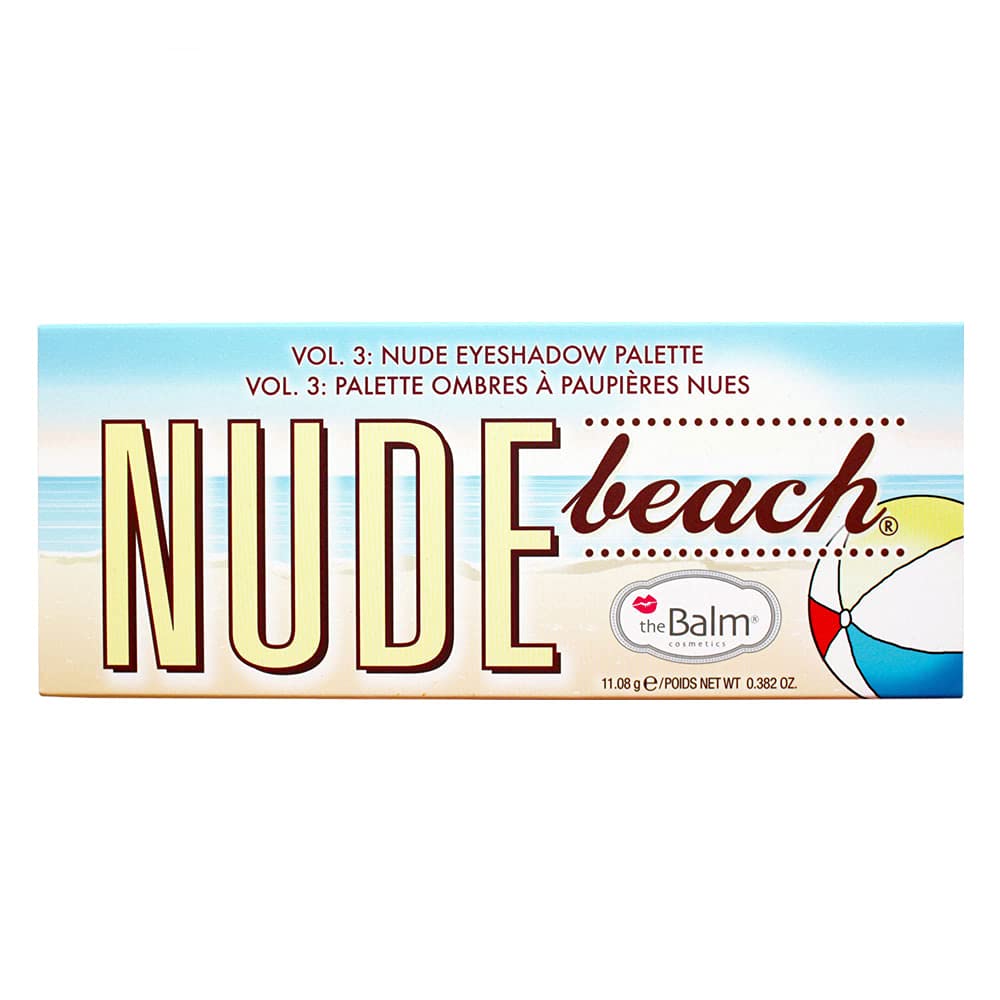 theBalm Nude Beach eyeshadow palette with 12 vibrant shades and long-lasting, triple-milled pigments for professional eye makeup.