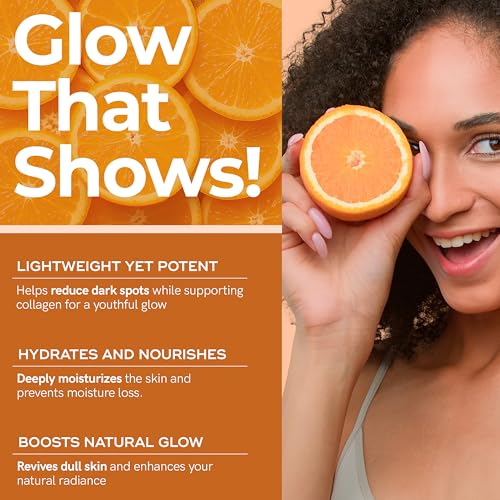 Vitamin C Radiant Face Serum - Dermatologist Tested for Dull & - Product Imagery