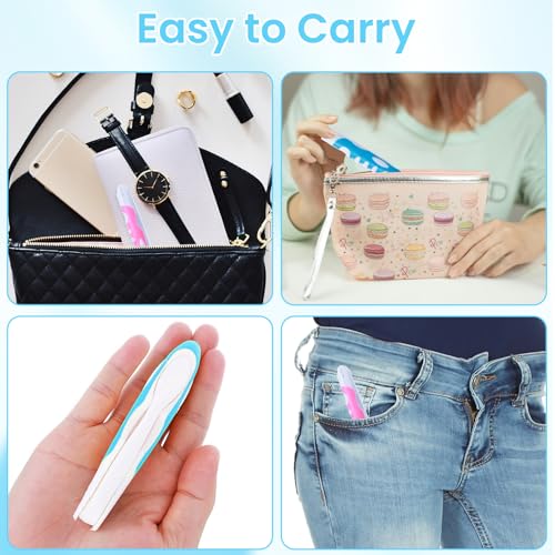 2Pcs Folding Toothbrush, Portable, Soft Travel Size, for Hiking, - Product Imagery