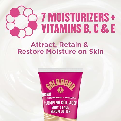 Gold Bond Plumping Collagen Body & Face Serum Lotion, Cherry - Product Imagery