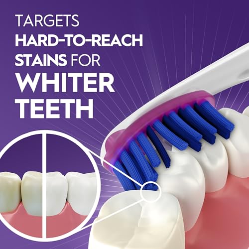 Oral-B 3D White Deep Stain Remover toothbrushes, 4 Count - Product Imagery