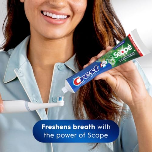Crest + Scope, Active Fresh, Teeth Whitening Toothpaste for - Product Imagery