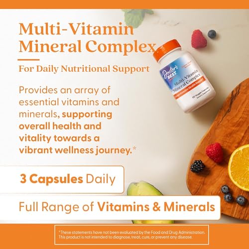 Doctor's Best Multi-Vitamin Mineral Complex - Daily Vegan - Product Imagery