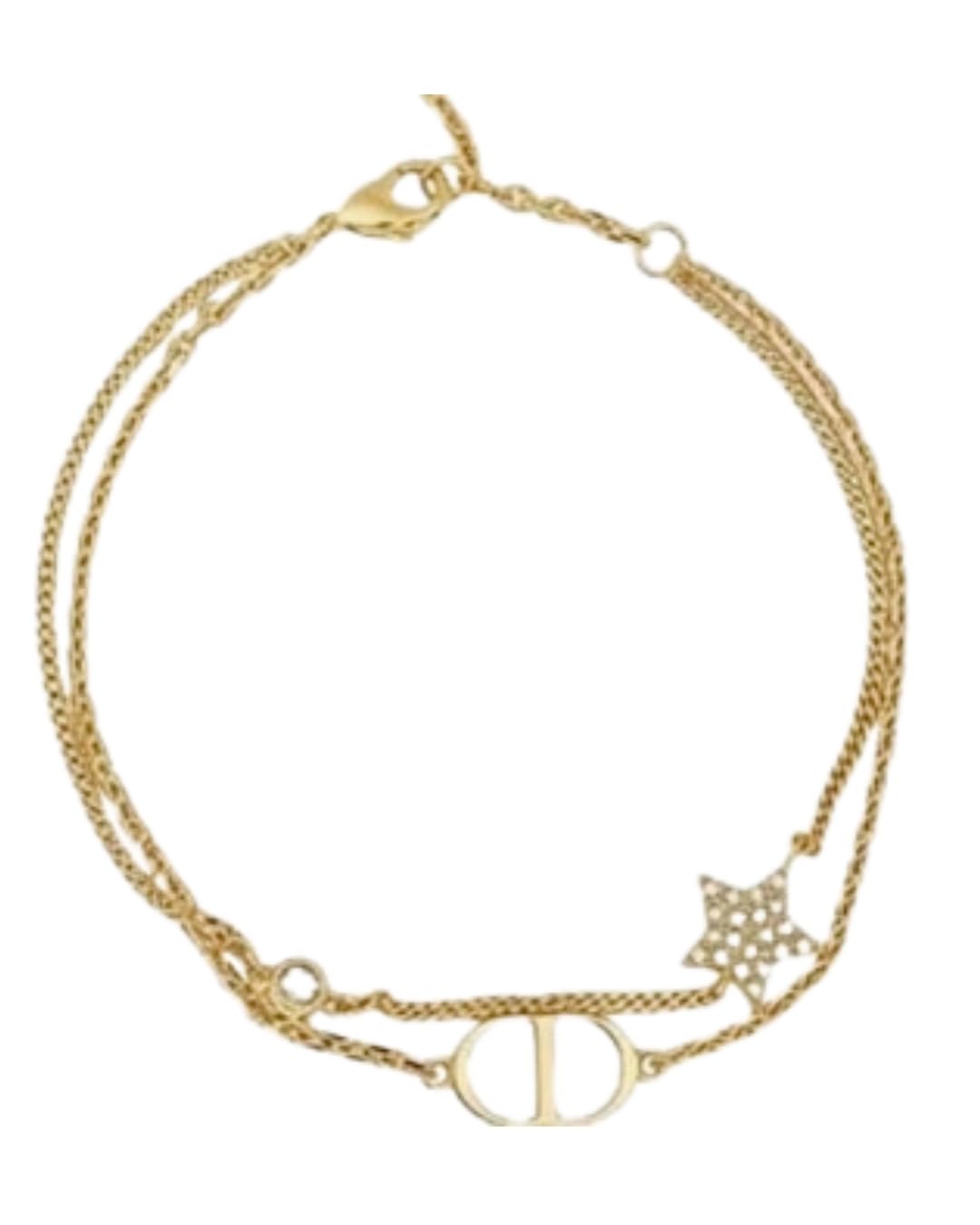 RZLDZL Elegant 18K Gold Women’s Initial Bracelet, Luxury Designer Chain Bracelet with Initial, a symbol of timeless eleg