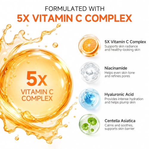 Vitamin C Skincare Set for Women, 6-Step Face Care Routine - Product Imagery