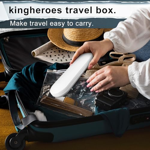 kingheroes Electric Toothbrush Set, Comes with 8 Brush Heads & - Product Imagery