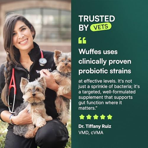Wuffes Probiotic Chews for Dogs, Gut & Immune Support - Product Imagery