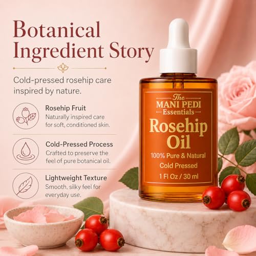 TMPE Rosehip Oil for Face. Pure, Natural, Cold-Pressed & - Product Imagery