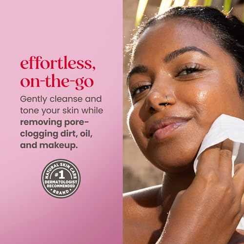 Burt’s Bees Micellar Rose Water Facial Towelettes, 30 ct., 3 Pack - Product Imagery