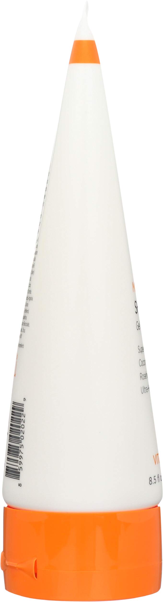 Andalou Naturals Mandarin Vanilla Shower Gel in 8.5 oz bottle, featuring a vibrant label and clear liquid inside.