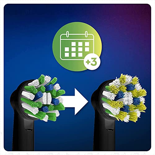 Oral-B Pro Cross Action Black Replacement Brush Heads for - Product Imagery