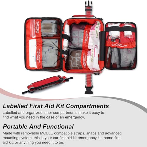 Gevoke Professional 500 Piece Emergency First Aid Kit for Home, - Product Imagery