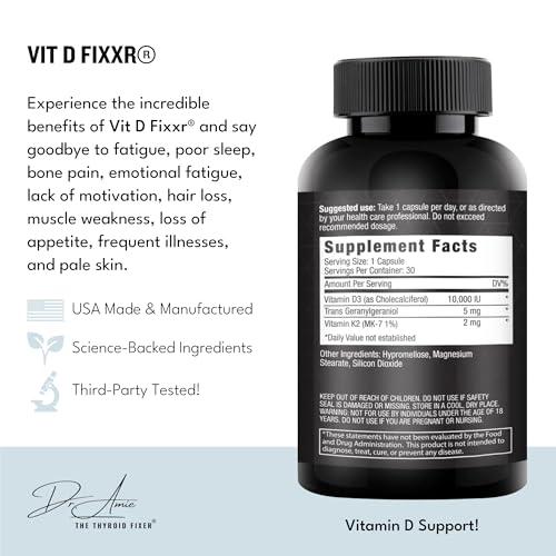 VIT D by Dr. Amie | High Potency Vitamin D with K1, K2, and - Product Imagery