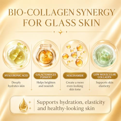 Bio-Collagen Real Deep Mask, 8 Count, Overnight Hydrogel Face - Product Imagery