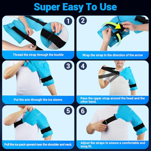 Comfytemp Shoulder Ice Pack, Rotator Cuff Cold Therapy Wrap - Product Imagery