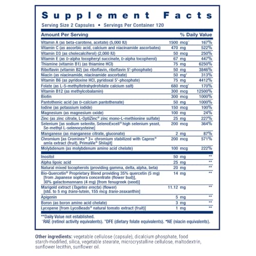 Life Extension Two-Per-Day Multivitamin, Vitamins B, C, D, zinc, - Product Imagery
