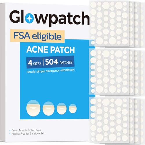 504 Counts 4 Sizes Hydrocolloid Pimple Patches for Face - Product Imagery