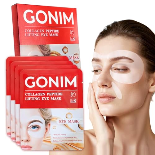 GONIM Under Eye Patches for Puffy Eyes and Dark Circles, Collagen, Eye Mask – Dye Free, Paraben Free, Sulfate Free, Unsc