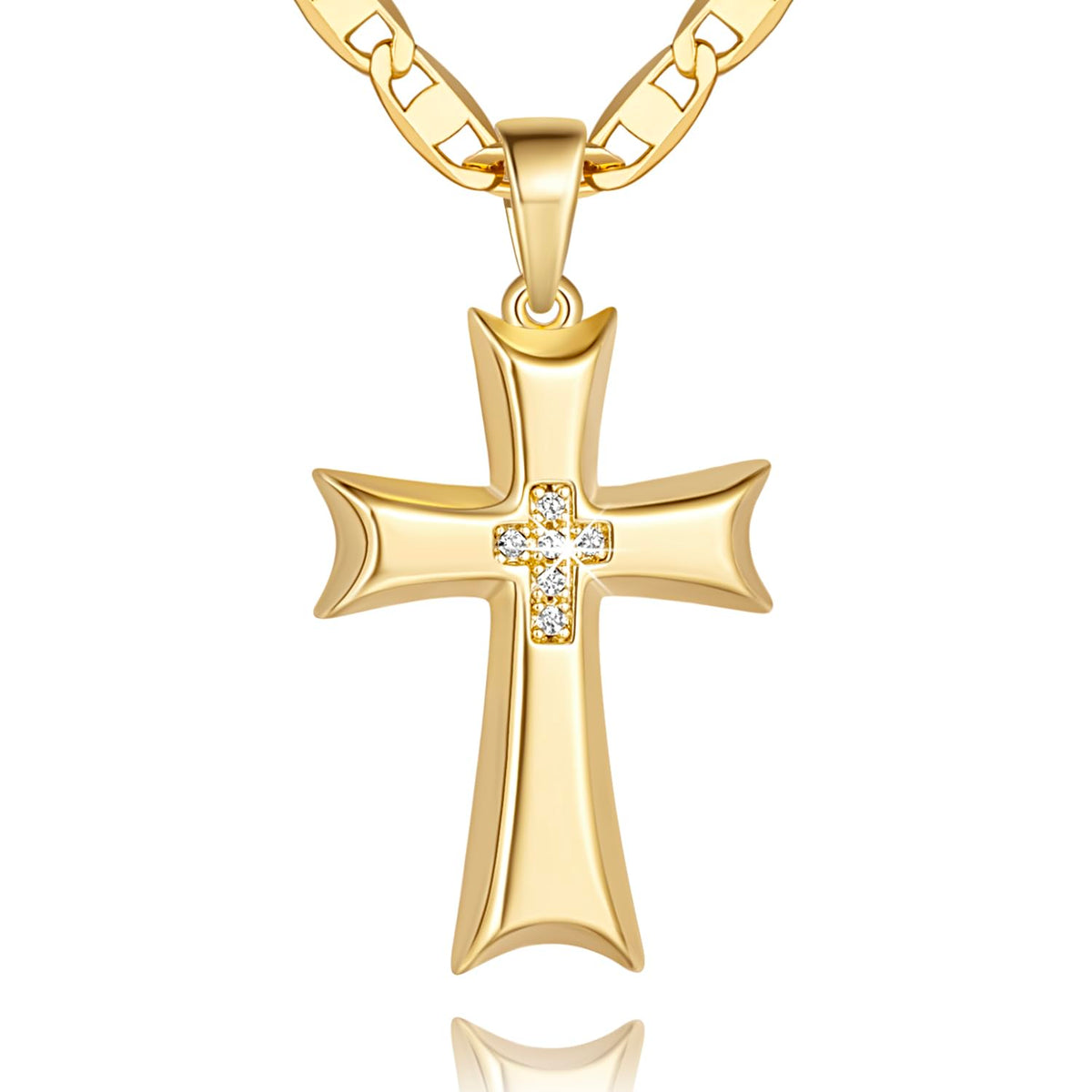 AIGAMIT Cross Necklace for Women Gold Cross Necklaces for Women – product photo (Pendant Necklaces)
