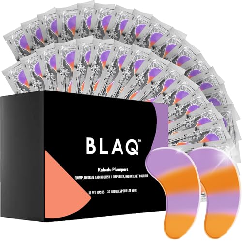 BLAQ Kakadu Plumpers Premium Under Eye Patches for Dark Circles and Puffiness. Australian Native Plum Extracts, Vegan an