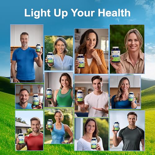 CoQ10 400mg - 200 Capsules - Co Q 10 Supplement - Coenzyme Q10 - Product Imagery