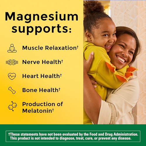 Nature Made Magnesium Glycinate 200 mg per Serving, 180 Capsules - Product Imagery
