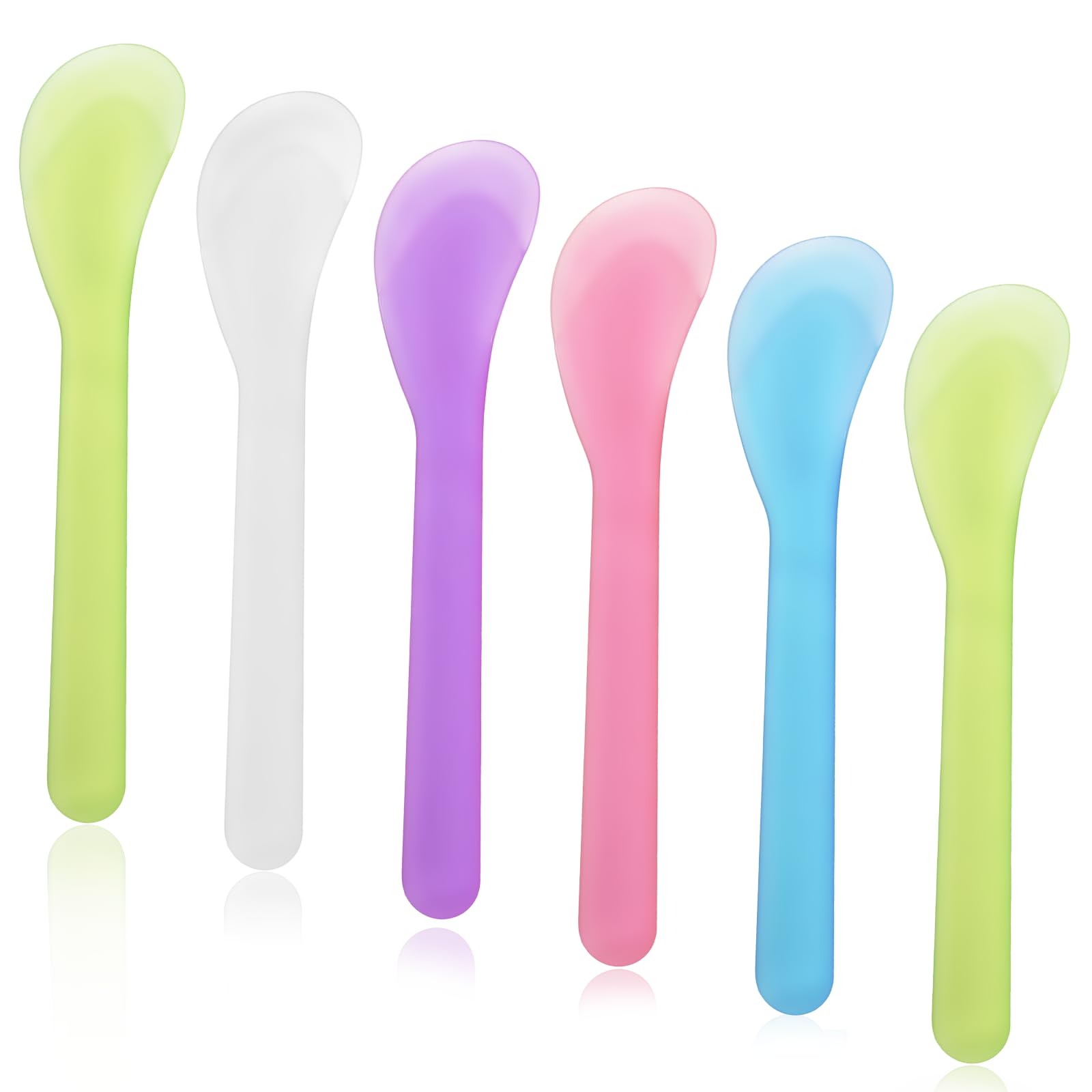 6 pcs Makeup Scoop Spatulas 5 Color Lotion Spatula 5 In Facial - Product Imagery