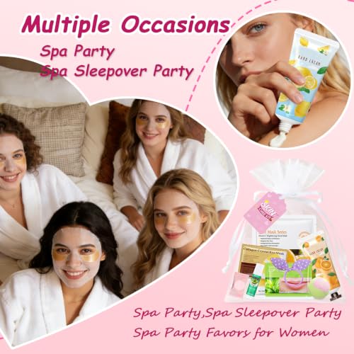 160 PCS Spa Party Supplies for Girls Women, Include Facial Mask, - Product Imagery