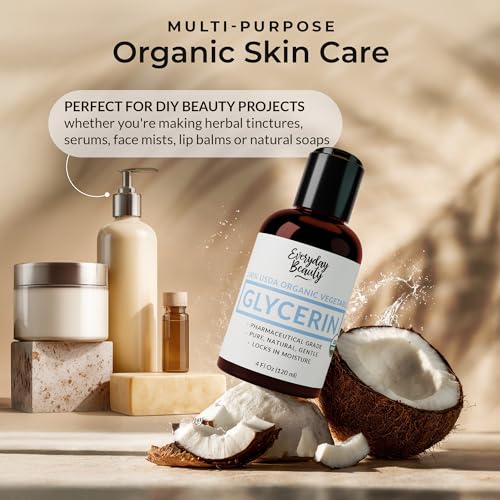100% Organic Glycerin - For Skin & Hair - Food Grade - USDA - Product Imagery