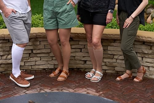 EvoNation Women's Sheer Knee High 15-20 mmHg Open Toe - Product Imagery
