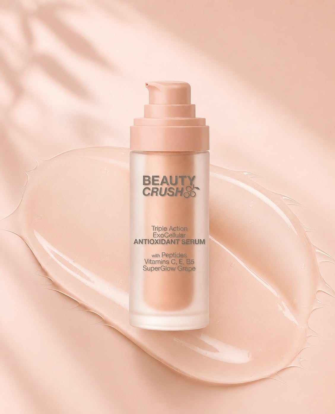 BeautyCrush Skincare Beauty Crush Triple Action ExoCellular Antioxidant Serum with Peptides, Vitamins C, E & B5, SuperGl