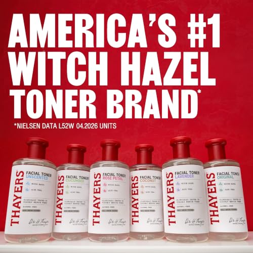 THAYERS Witch Hazel Facial Toner, Hydrating Rose Petal Toner, 12 - Product Imagery