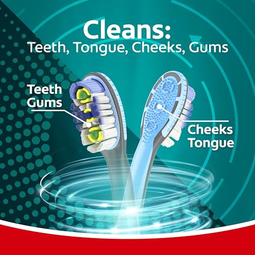 Colgate 360 Advanced Floss Tip Soft Toothbrush, 2 Pack - Product Imagery