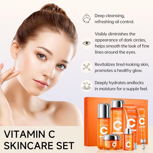 Vitamin C Skincare Gift Set, Face & Body Care Routine for - Product Imagery