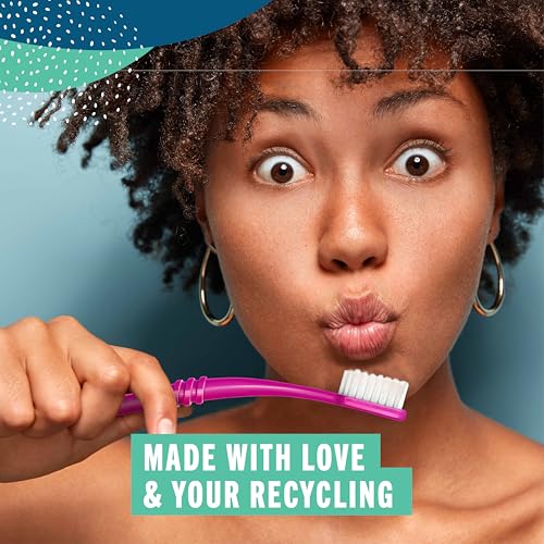 Preserve Adult Toothbrushes, Ultra Soft Bristle/Recycled, Travel - Product Imagery